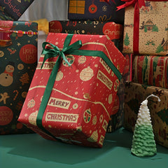 8pcs 50 Christmas Wrapping Paper Gift Boxes Holiday Arts Crafts Decorations