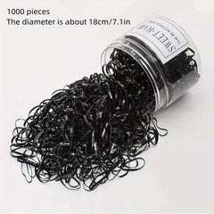 1000pcs Cartoon Hair Ties Set Decorative Hair Accessories Holiday Gift
