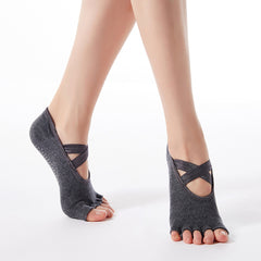 Non Slip Yoga Socks with Silicone Bottom for Better Grip