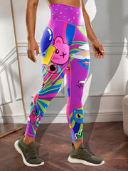 Graffiti Butt Lifting Leggings High Stretch Yoga Pants