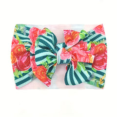 Floral Print Headband Hair Accessories For Babies