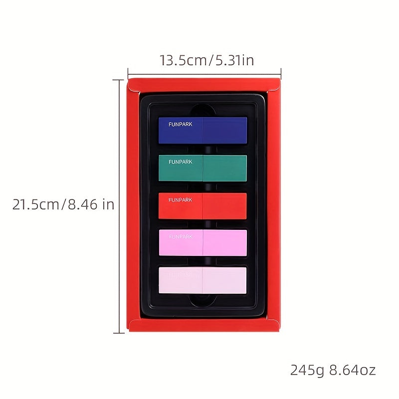 5-pc Waterproof Lipstick Set for Women: Lip Glaze, Lip Liner, Gloss