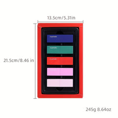 5-pc Waterproof Lipstick Set for Women: Lip Glaze, Lip Liner, Gloss