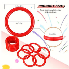 20pcs Plastic Throwing Rings Indoor and Outdoor Games for Family and Friends