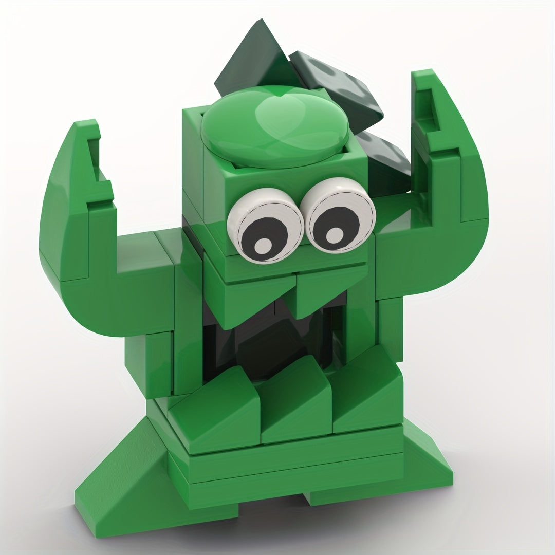 Kindergarten Game Green Monster Garden Doll Rainbow Friends Building Blocks