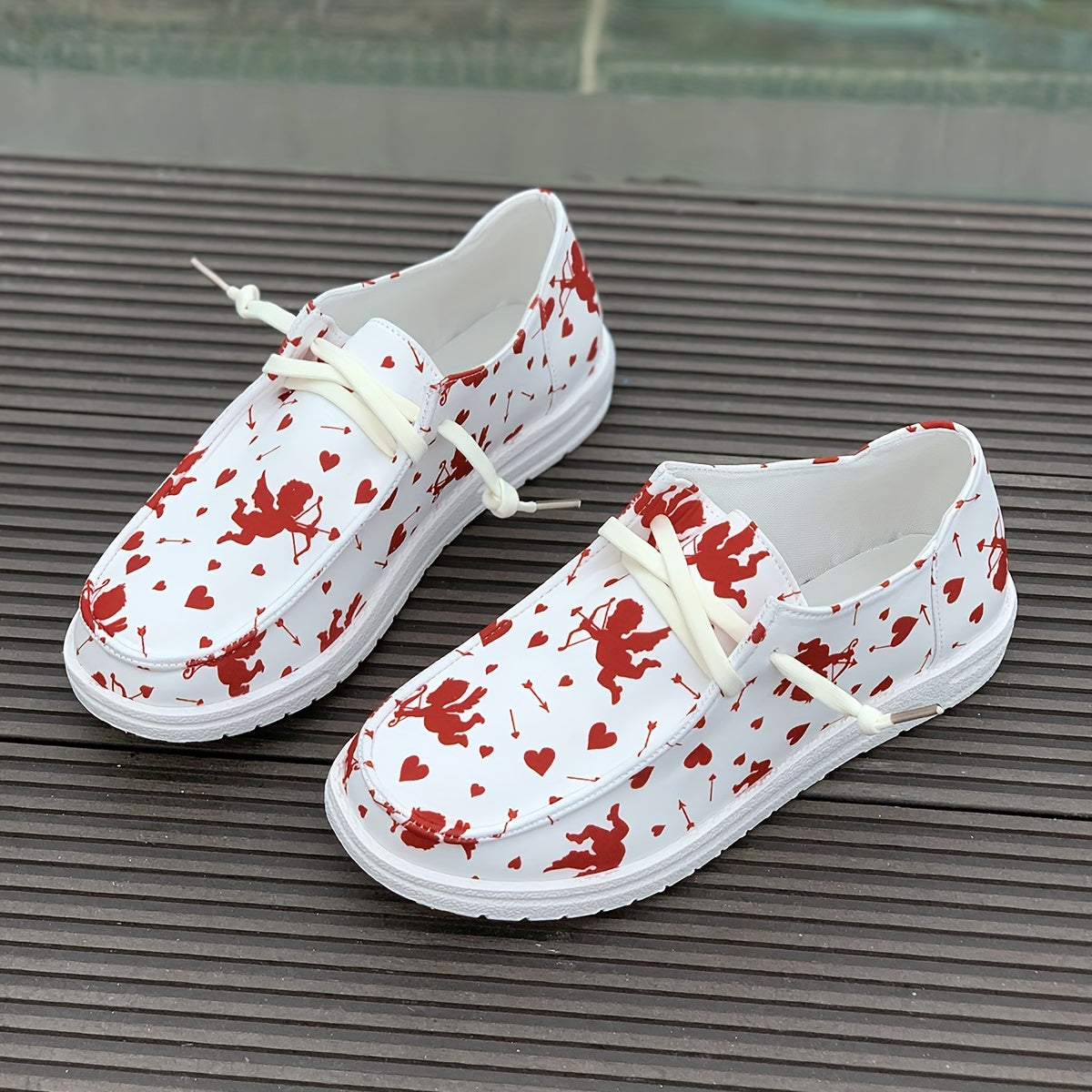 Women's Cupid Cartoon Pattern Skate Shoes