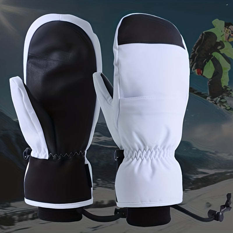Snowboard Gloves Waterproof Touch Screen Inner Five Finger Warm Keeping Gloves