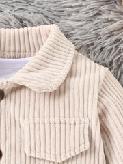 Baby Boys Outdoor Casual Jacket Girls Corduroy Winter Warm