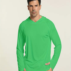 Men's SPF 50 Sun Protection Hoodie Long Sleeve Quick Dry Outdoor Fishing Top