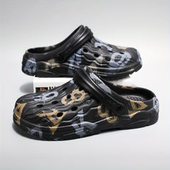 Women's Graffiti Clogs Hollow Out Garden Shoes Outdoor Shoes