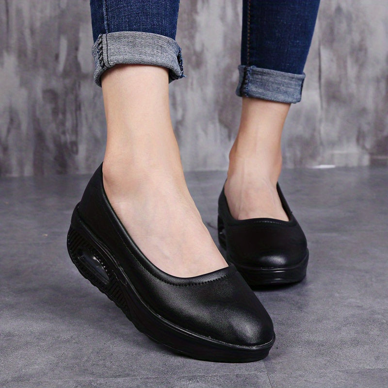 Women's Air Cushion Walking Shoes Slip On Casual Sneakers