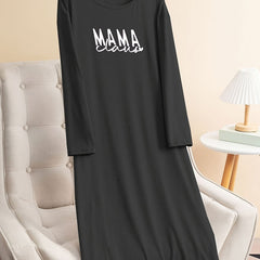Christmas Lounge Dress Women's Plus Long Sleeve Tee