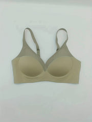 Striped Wireless Push Up Bra - Comfy & Breathable