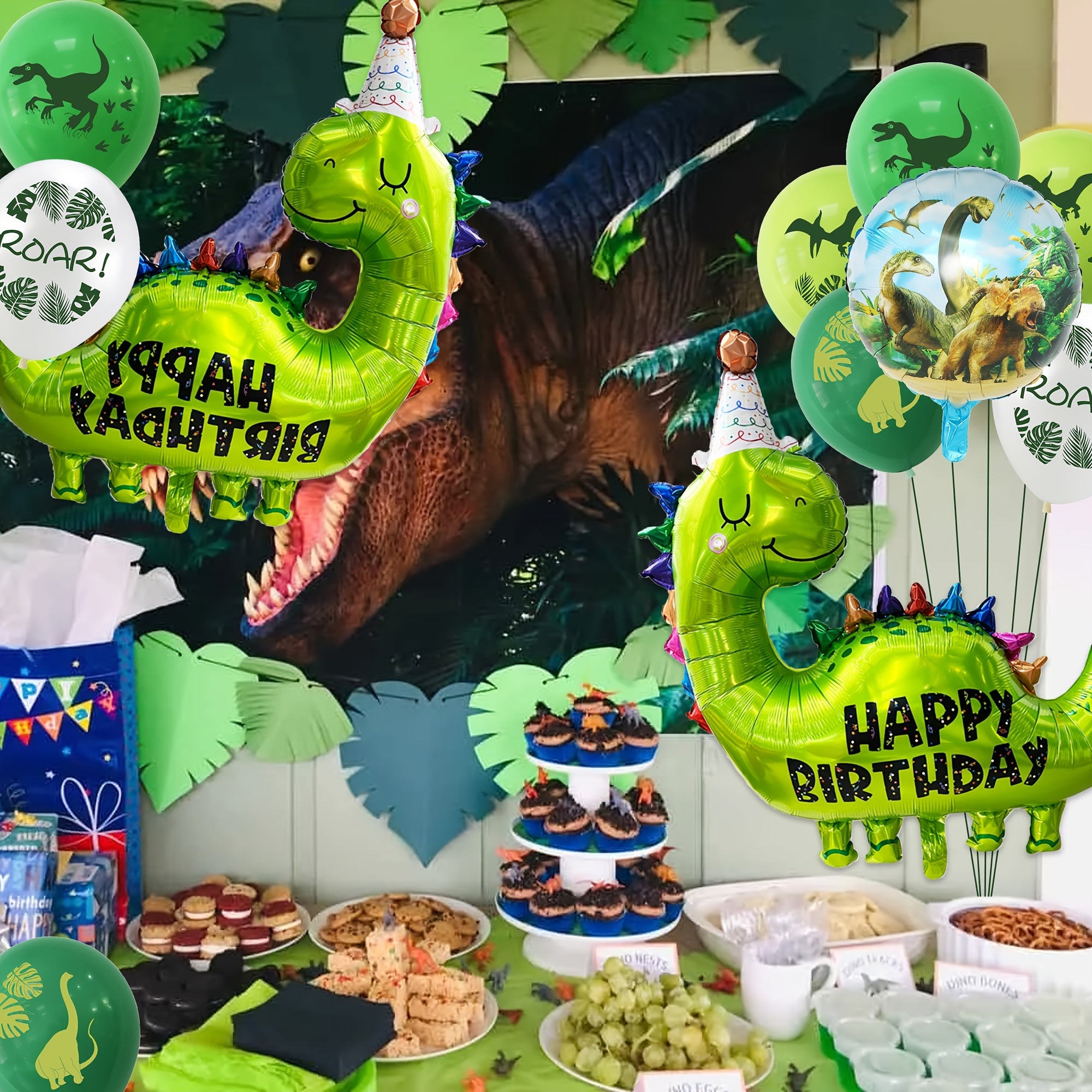 Dinosaur Birthday Party Decoration Set