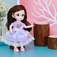3inch Doll Costume For 1 12 BJD Doll Dress Up Dress Set