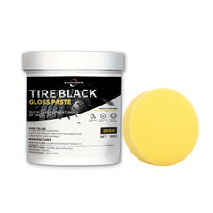 500g Car Tire Blackening Polish Increase Gloss Wheel Hub Cleaning