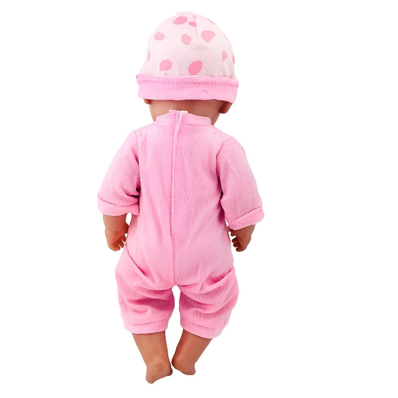 18 inch Animal Shafu Doll Clothes Velvet Hat Bear Onesie Suit for Christmas