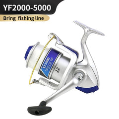YF2000 5000 Spinning Reel with Foldable Handle for Sea Fishing