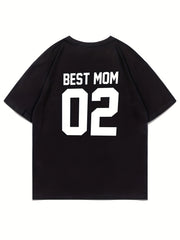Family Matching T shirts DAD&MOM&SON&DAUGHTER Number And Letter Print