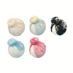 Summer Baby Boho Tie Dye Donut Pullover Hat