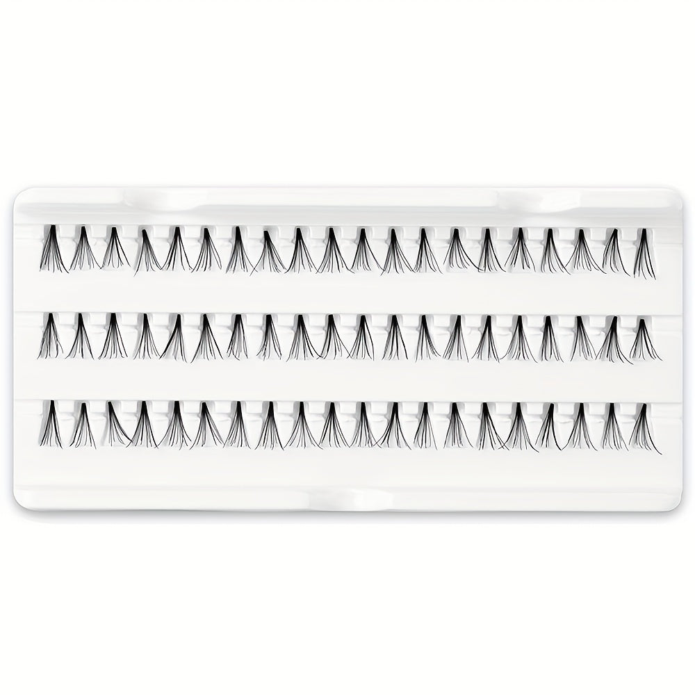 Medium Cluster Fans Lashes Segmented False Eyelashes 60 Clusters