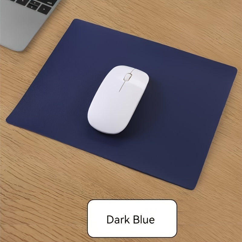 Gaming Mouse Pad with Wrist Guard Faux Leather Waterproof