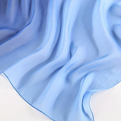 Gradient Silk Scarf Hijab Shawl Casual Windproof Head Wraps Turban