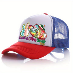 Summer Multicolor Hat Juice Print Men's Peaked Cap Street Sunshade