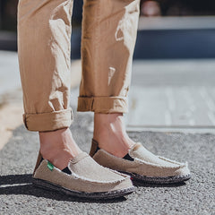 Men's Denim Casual Slip On Loafers Flat Shoes