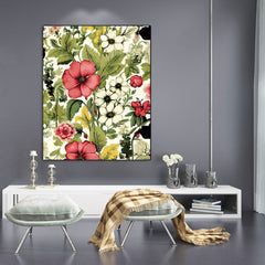 DIY Paint by Numbers Kit for Adults Floral Art Polyester Fiber Canvas 40x50cm
