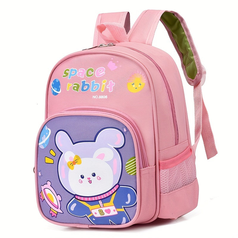 Kids Astronaut Rabbit Backpack, Lightweight School Bag for Kindergarten