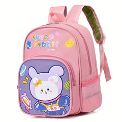 Kids Astronaut Rabbit Backpack, Lightweight School Bag for Kindergarten