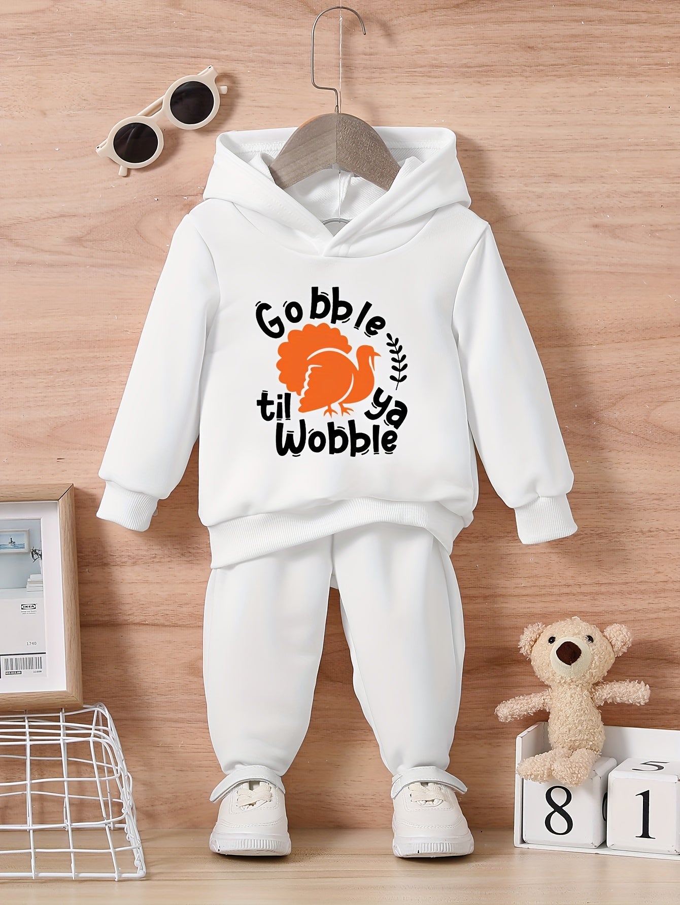 Funny Turkey Graphic Thanksgiving Outfit Infant Set