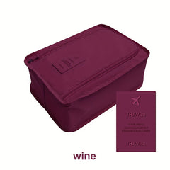 Portable Zipper Shoes Bag Lightweight Dustproof Bag Versatile Travel Bag