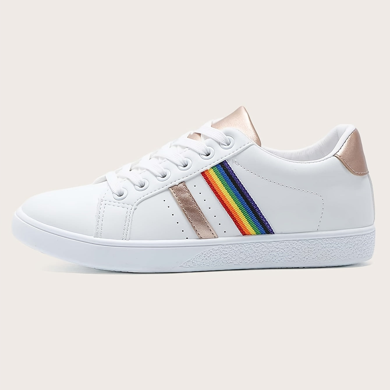 Women's Waterproof Faux Leather Sneakers Low Top Casual Shoes