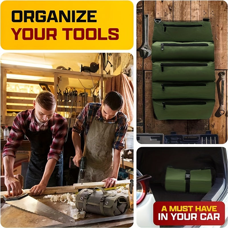 Multifunctional Roll Type Hardware Package Tool Storage Bag