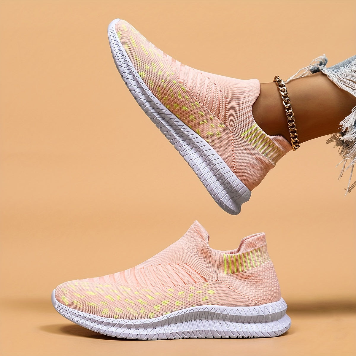 Women's Mesh Breathable Tennis Sports Shoes Lightweight Non slip Travel Shoes
