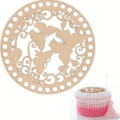 4pcs DIY Wooden Bag Base Portable Women's Bag Cover Crochet Tools