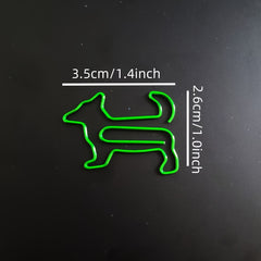 30pcs Mixed Paper Clips Dog Shaped Paper Clips Animal Bookmarks Fun Office