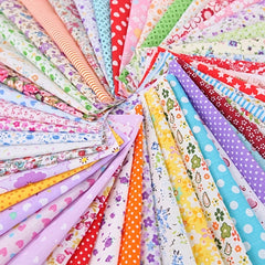 60/100pcs 9x9 Cotton Cloth Set DIY Floral Doll Patchwork Handcraft