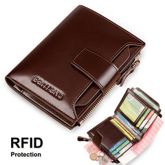 Vintage Men's RFID Bifold Leather Wallet