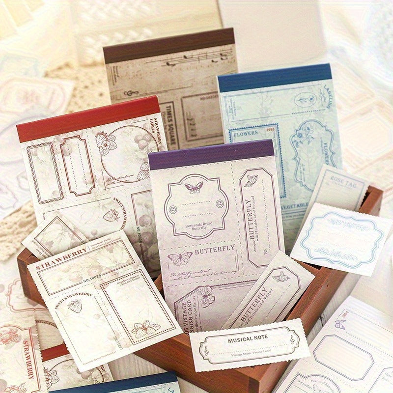 Vintage Tear Off Notepads 30 Pages Each for Journal Writing