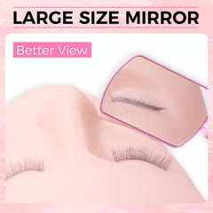 Large Folding Makeup Mirror Lightweight Eyelash Extension Checking Supplies