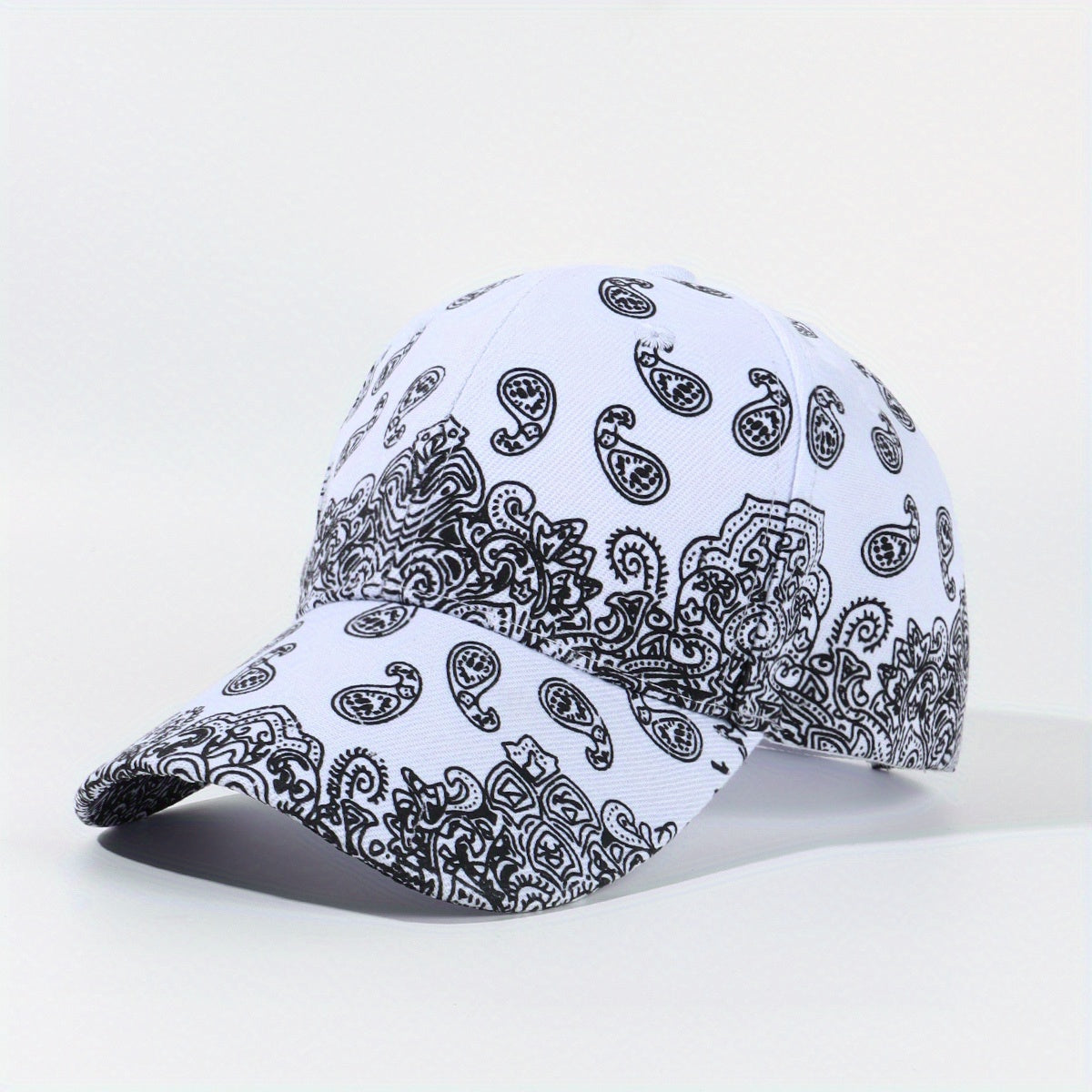 Y2K Hip Hop Paisley Print Baseball Cap Unisex Dad Hat