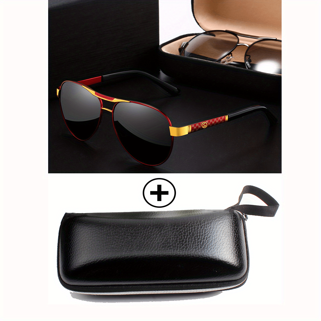 Men's Mixed Pilot Sunglasses Polarized Eyewear