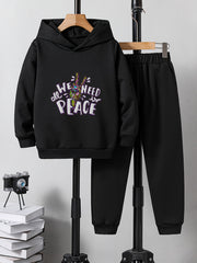 Boys Casual Hoodie & Sweatpants Set