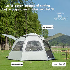 Lightweight Camping Tent Canopy for 2-5 Person with Carrying Bag