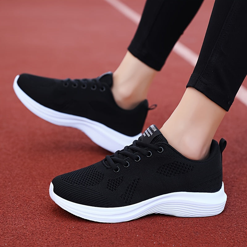 Women's Breathable Sporty Running Shoes Lace up Casual Sneakers