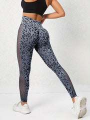 Leopard Print High Waist Stretch Gym Cycling Pants