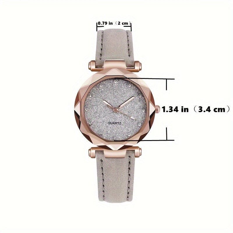 Glitter Quartz Sports Watch - Starry Style